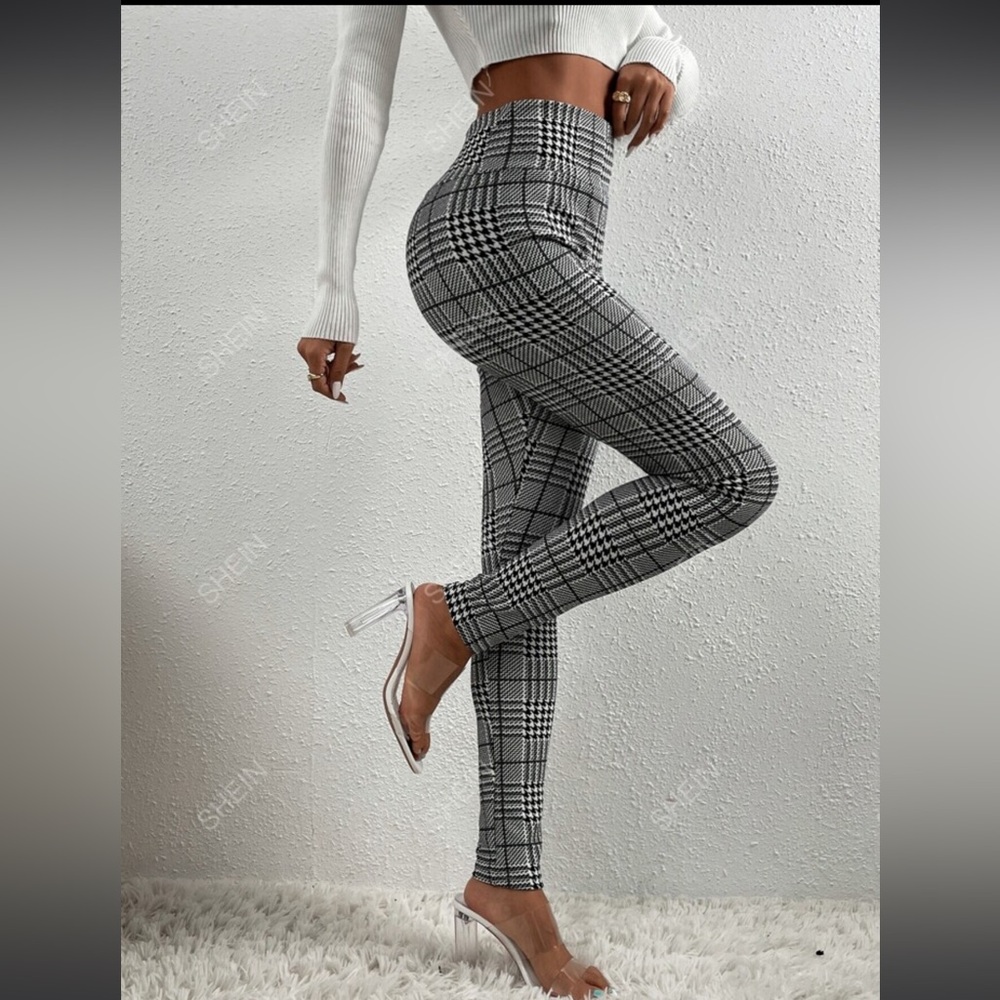 SHEIN Curve Plaid Leggings sz. 0XL